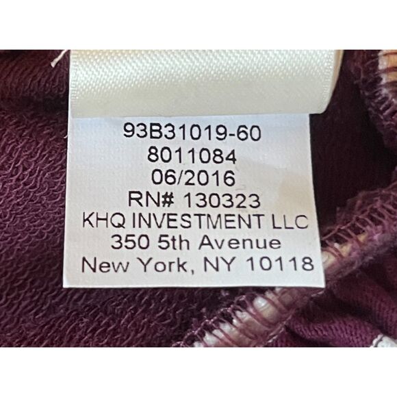 Kate Spade New York Maroon Stripe Long Sleeve Mini Dress Girls Size 14 - Picture 4 of 9